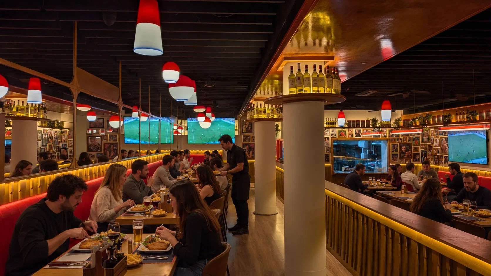 El ambiente de un comedor Berto’s